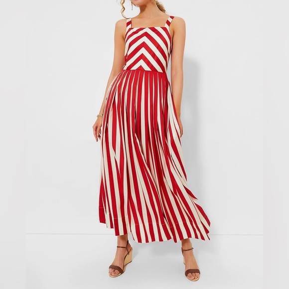 Tuckernuck Dresses & Skirts - Tuckernuck Rouge Stripe Laina Dress in Red White S_NWT